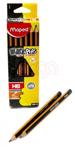 Ołówek BLACKPEPS JUMBO HB 854021 MAPED