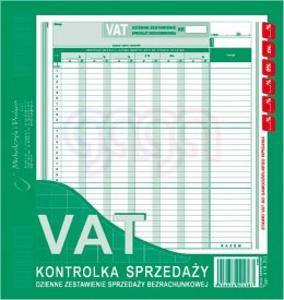 418-2U VAT - kontrolka sprzedaży dzienne zestawienie sprzedaży bezrachunkowej 418-2