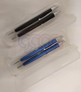 Komplet długopis + ołówek automatyczny 0,5mm 0.5mm w etui 138805 TITANUM (X) mix czarny /niebieski