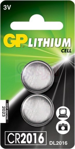 Bateria litowa GP CR2016-U2 (2szt) 3.0V GPPBL2016082