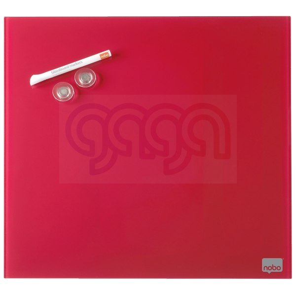 Tablica szklana NOBO Diamond Glass czerwona 450x450 1903955 Tablica szklana NOBO Diamond Glass czerwona 450x450 1903955
