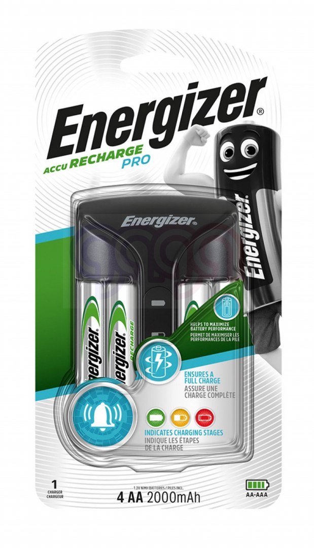 Ładowarka PRO Charged + POWER PLUS 4AA 2000mAh ENRGIZER Ładowarka PRO Charged + POWER PLUS 4AA 2000mAh ENRGIZER