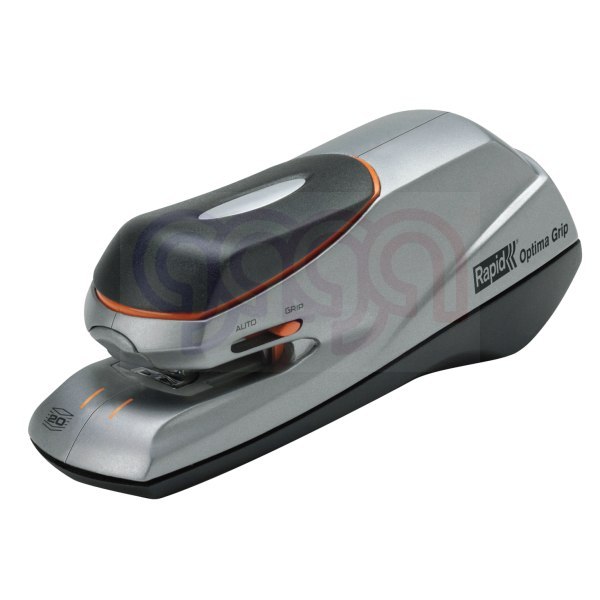 Zszywacz elektryczny RAPID Optima Grip 2102349 do 20 kartek, na beterię lub zasilacz, srebrno-czarny Zszywacz elektryczny RAPID Optima Grip 2102349 do 20 kartek, na beterię lub zasilacz, srebrno-czarny