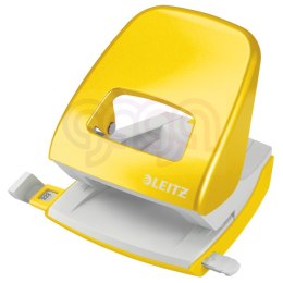 Dziurkacz duży metalowy Leitz, żółty, 10 lat gwarancji, 30 kartek 50081016