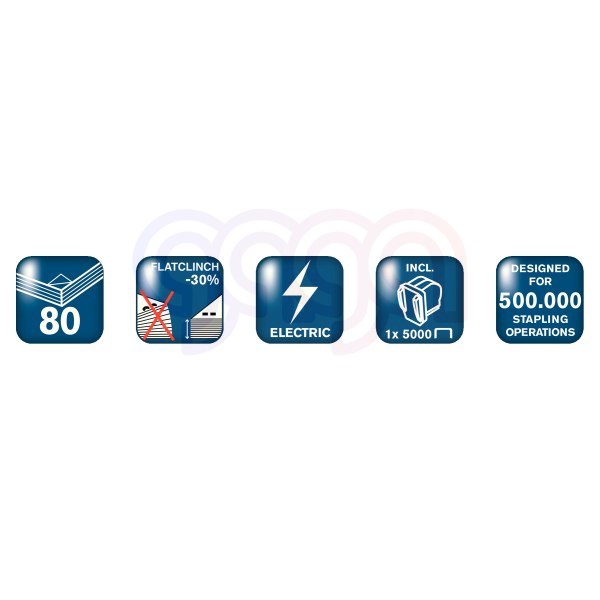 Zszywacz elektryczny Supreme 5080e czarny 80 kartek RAPID 20993410 Zszywacz elektryczny Supreme 5080e czarny 80 kartek RAPID 20993410