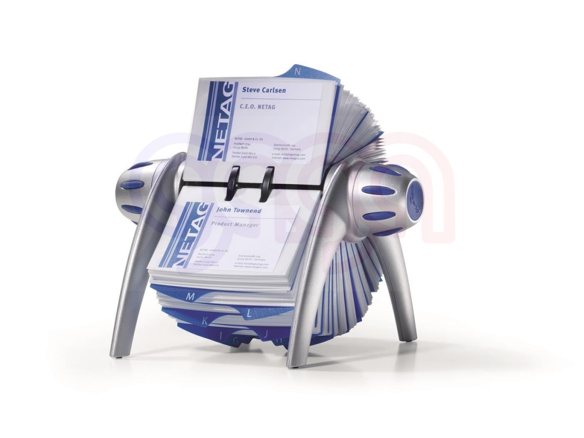 Kartoteka obrotowa VISIFIX flip na 400 wizytówek srebrna DURABLE 2417-23 Kartoteka obrotowa VISIFIX flip na 400 wizytówek srebrna DURABLE 2417-23