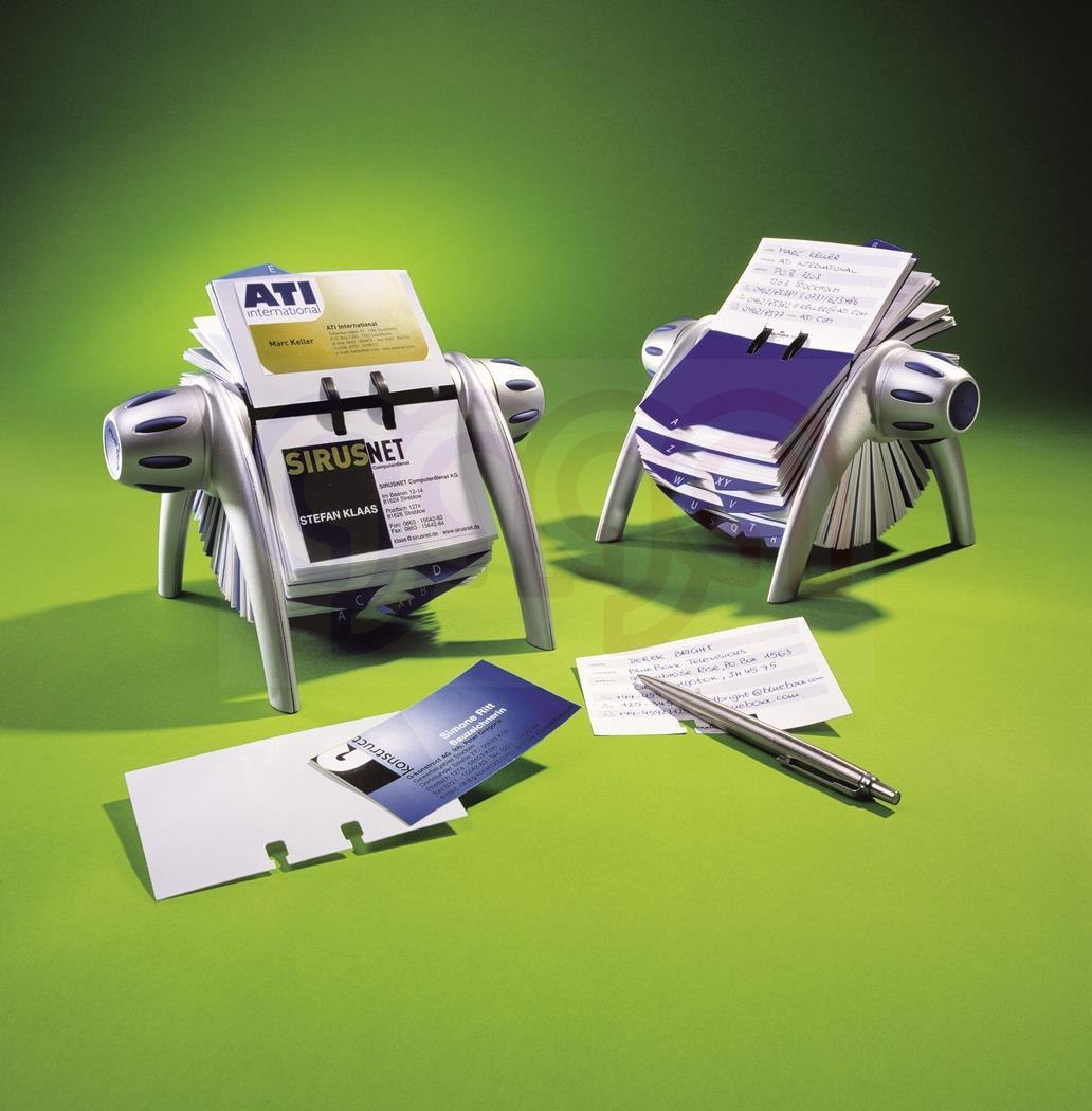 Kartoteka obrotowa VISIFIX flip na 400 wizytówek srebrna DURABLE 2417-23 Kartoteka obrotowa VISIFIX flip na 400 wizytówek srebrna DURABLE 2417-23