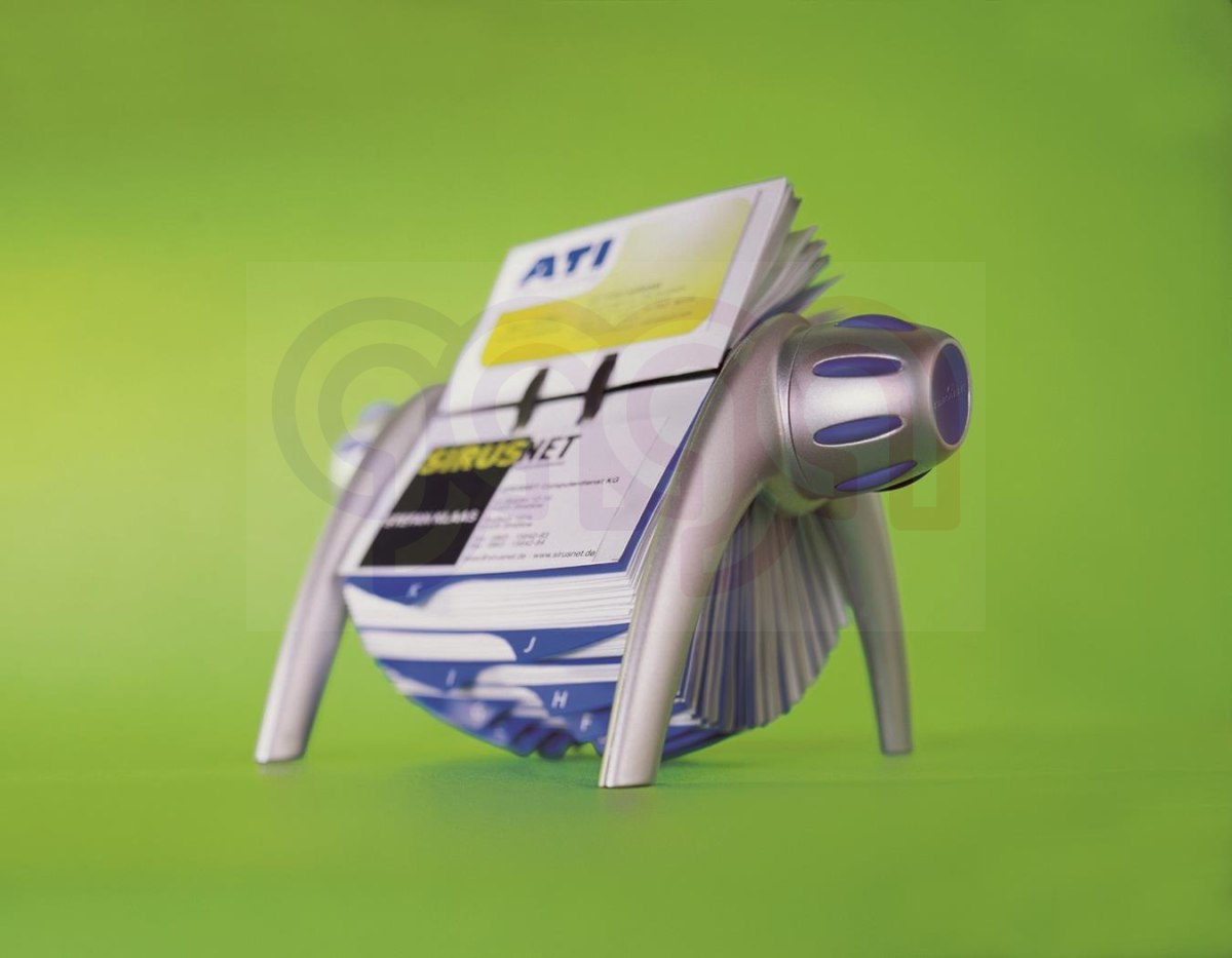 Kartoteka obrotowa VISIFIX flip na 400 wizytówek srebrna DURABLE 2417-23 Kartoteka obrotowa VISIFIX flip na 400 wizytówek srebrna DURABLE 2417-23