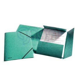Teczka kartonowa z gumkami ESSELTE zielona 26596