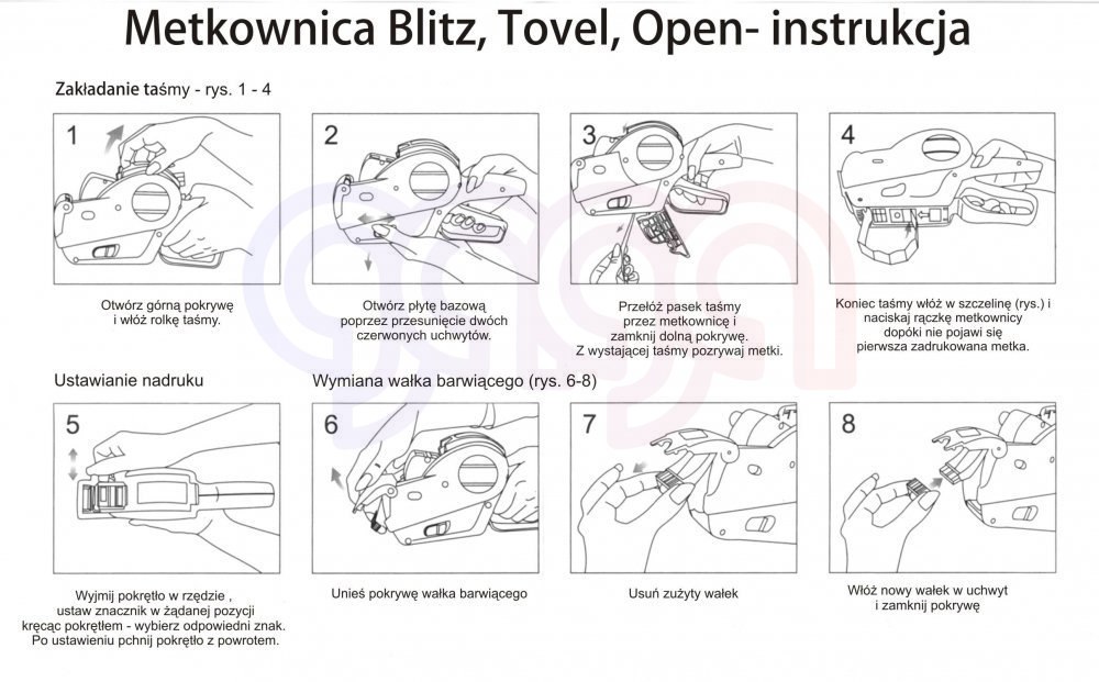 Metkownica jednorzędowa BLITZ-C8 Metkownica jednorzędowa BLITZ-C8