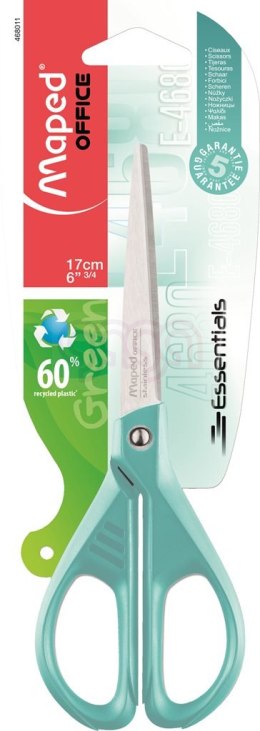 Nożyczki ekologiczne ESSENTIALS GREEN pastel 17 cm Maped 468011