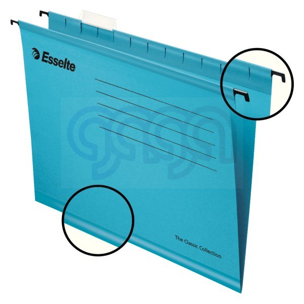 Teczki zawieszane Esselte Classic A4, niebieski, 25 szt. PENDAFLEX 90311 Teczki zawieszane Esselte Classic A4, niebieski, 25 szt. PENDAFLEX 90311