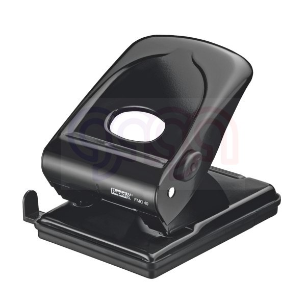 Dziurkacz FMC40 RAPID czarny 40 kartek duży metalowy 21835601 Dziurkacz FMC40 RAPID czarny 40 kartek duży metalowy 21835601