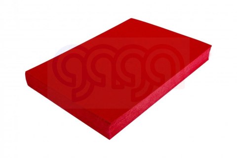 Karton DELTA skóropodobny czerwony A4 DOTTS 100 szt. okładki do bindowania