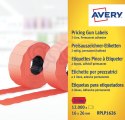 Etykiety cenowe do metkownic RPLP1626 16x26 w rolce do metkownicy dwurzędowej Avery Zweckform, trwałe, 1200 etyk./rolka, 10 role