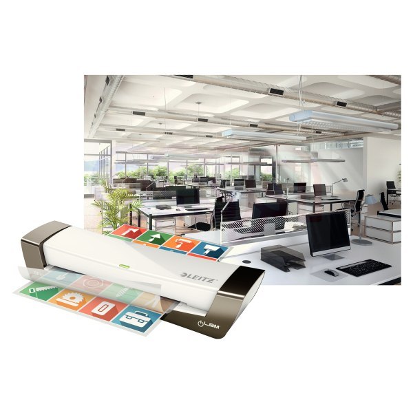 Laminator iLam OFFICE A4 230V srebrny 72510084 LEITZ Laminator iLam OFFICE A4 230V srebrny 72510084 LEITZ