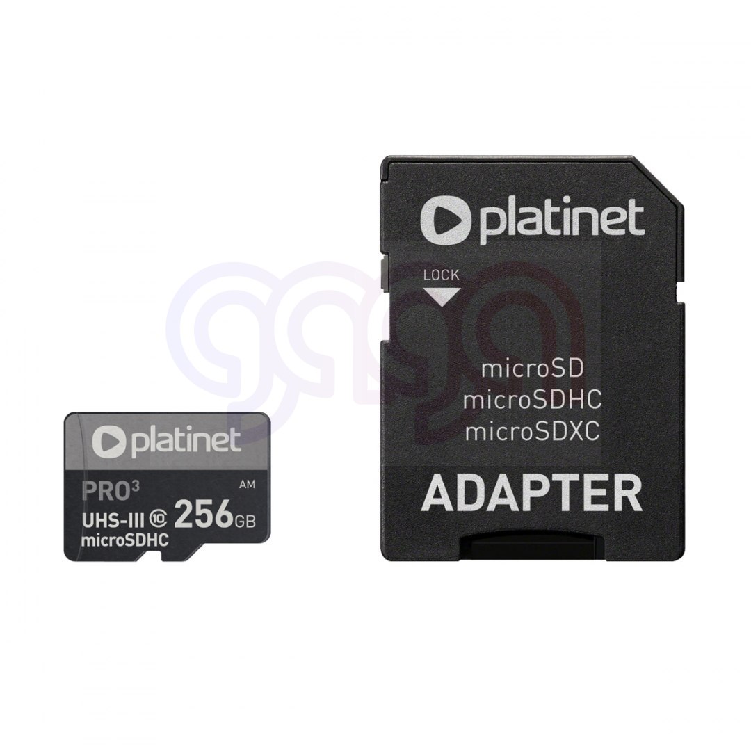 Karta pamięci Micro SDhc + adapter 256GB class10 UIII A2 90MB/s Platinet PMMSDX256UIII Karta pamięci Micro SDhc + adapter 256GB class10 UIII A2 90MB/s Platinet PMMSDX256UIII