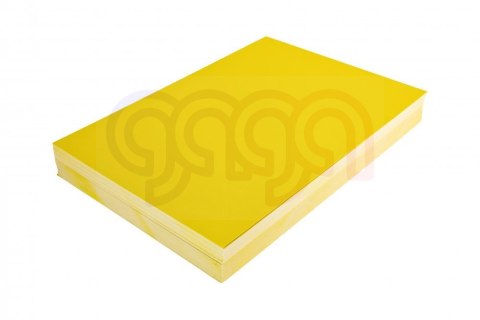 Karton CHROMOLUX żółty A4 DOTTS 100 szt. okładki do bindowania