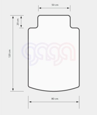 Mata pod krzesło DOTTS na podłogę 120x80/50 miękka ergonomiczna Mata pod krzesło DOTTS na podłogę 120x80/50 miękka ergonomiczna