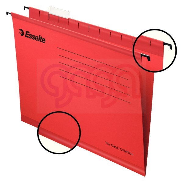 Teczki zawieszane Esselte Classic A4, czerwony, 25 szt. PENDAFLEX 90316 Teczki zawieszane Esselte Classic A4, czerwony, 25 szt. PENDAFLEX 90316