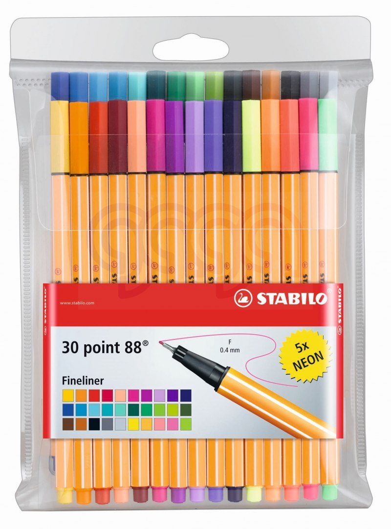 Cienkopis STABILO point 88 komplet 30szt 8830-1 Cienkopis STABILO point 88 komplet 30szt 8830-1