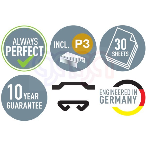 Zszywacz Leitz Cosy, niebieski, 30 kartek, 10 lat gwarancji 55670061 Zszywacz Leitz Cosy, niebieski, 30 kartek, 10 lat gwarancji 55670061
