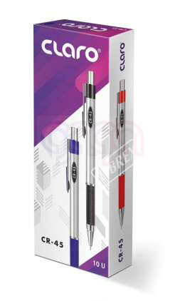 Długopis Claro CR-45, automat żelowy,niebieski/10/CLA750