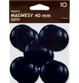 Magnes 40mm GRAND, czarny, 10 szt 130-1700