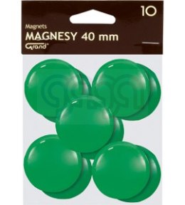 Magnesy 40mm GRAND zielone (10)^ 130-1703