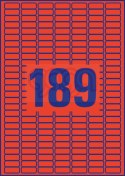 Etykiety czerwone L6036-20 25,4 x 10 20 ark usuwalne, Avery Zweckform (X)