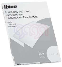 Folia do laminacji IBICO, A4, 80mic., przezroczysta, połysk, 100 szt., LIGHT 627308