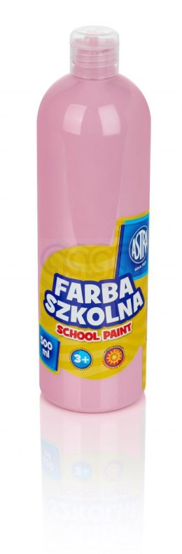 Farba szkolna Astra 500 ml - różowa jasna, 301112008