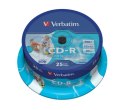 Płyta CD-R VERBATIM CAKE(25) do nadruku 43439 Wide DataLife+AZO