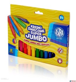 Kredki świecowe super Jumbo 12 kolorów - 14mm /100mm ASTRA, 316118003 (X)