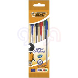 Długopis BIC Cristal Original mix AST, blister 4szt, 8308621