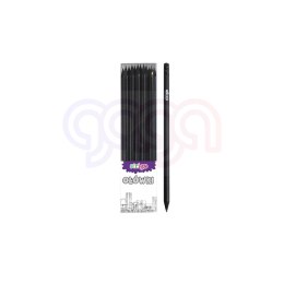 Ołówek z gumką HB-czarne drewno BE02 STRIGO