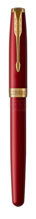 Pióro wieczne (F, stalówka ze stali) SONNET RED LACQUER GT PARKER 1931473, giftbox (X)