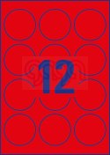 Etykiety czerwone neonowe L7670R-25 Q63,5 25 ark Usuwalne, Avery Zweckform