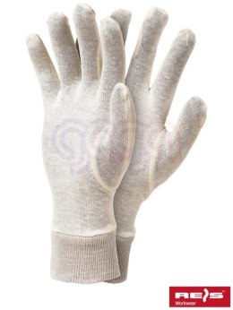 Rękawice ochronne bawełniane REIS roz.7 ecru
