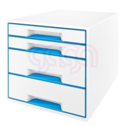 Pojemnik z 4 szufladami LEITZ WOW biało-niebieski 52132036