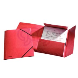 Teczka kartonowa z gumkami ESSELTE czerwona 26593
