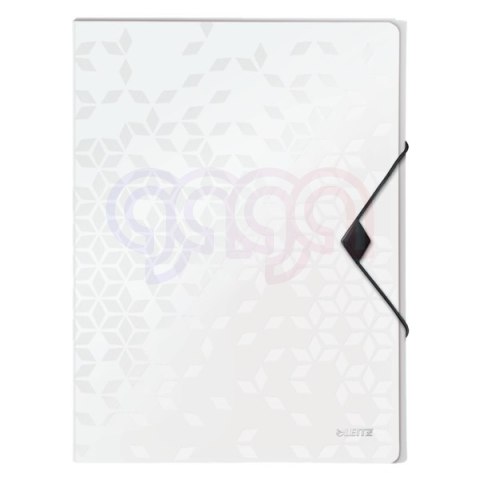 Teczka z gumką PP Leitz WOW, 30 mm, biała 46290001