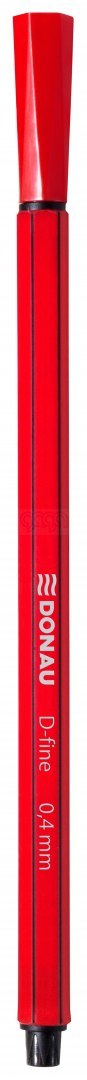 Cienkopis DONAU D-Fine, 0,4 mm, czerwony