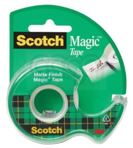 Taśma biurowa SCOTCH® Magic™ (890; 8-1975), matowa, z dyspenserem, 19mm, 7, 5m