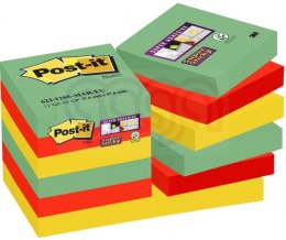 Karteczki samoprzylepne POST-IT® Super Sticky (622-12SSMAR-EU), 47,6x47,6mm, 12x90 kart., paleta Marrakesz