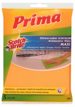 Ściereczki uniwersalne PRIMA Maxi "Jak bawełna", 5szt., mix kolorów