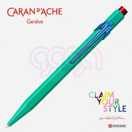 Długopis CARAN D'ACHE 849 Claim Your Style Ed2 Veronese Green, M, w pudełku, zielony