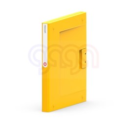 Folder NEW BINDER MOXOM, plastikowy, A4/25mm, żółty