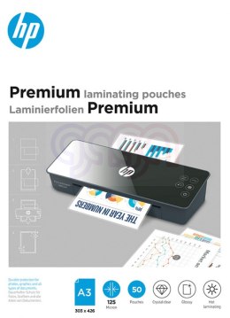 Folie laminacyjne HP PREMIUM, A3, 125 mic, 50 szt., przezroczyste/połysk