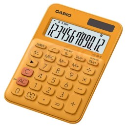 Kalkulator biurowy CASIO MS-20UC-RG-S, 12-cyfrowy, 105x149,5mm, pomarańczowy